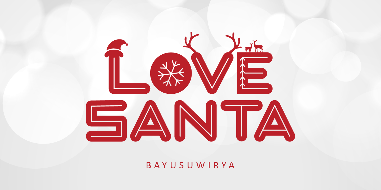 Love Santa Regular Font preview